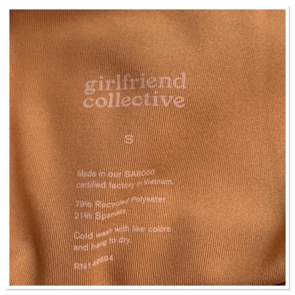 Girlfriend Collective High Waisted Leggings Tan Brown Color Size Small - Picture 5 of 7